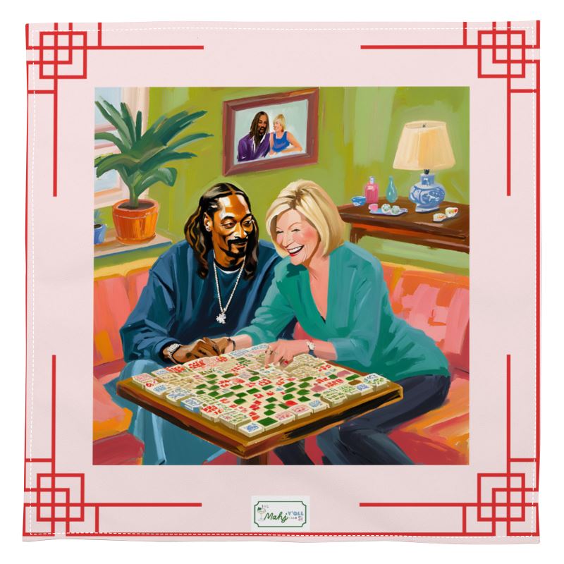 Martha and Snoop Play Mahjong Napkin Set