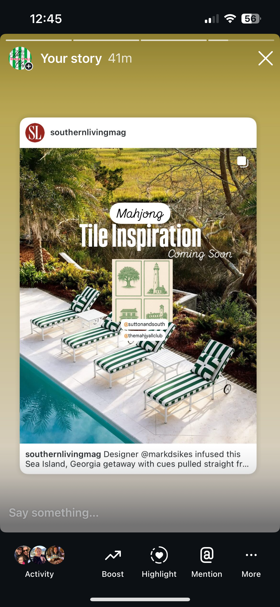 The Golden Isles Southern Mahjong Tile Set By Sutton & South x The Mahj Y'all Club *PRE-ORDER*