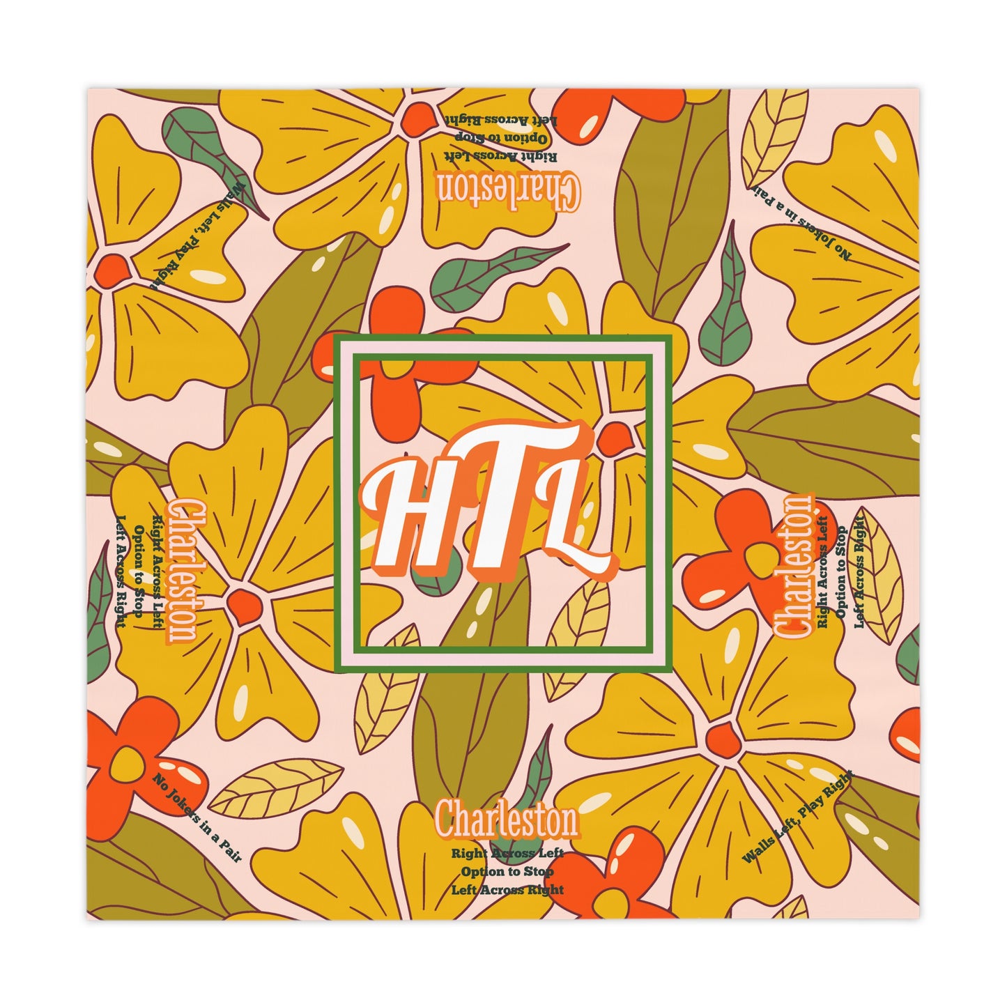 70's Roper Vibe Charleston Floral Tablecloth | Colorful Dining Decor | Summer Home Essentials, Picnic Table Decor, Tropical Table Linen, Party Decor