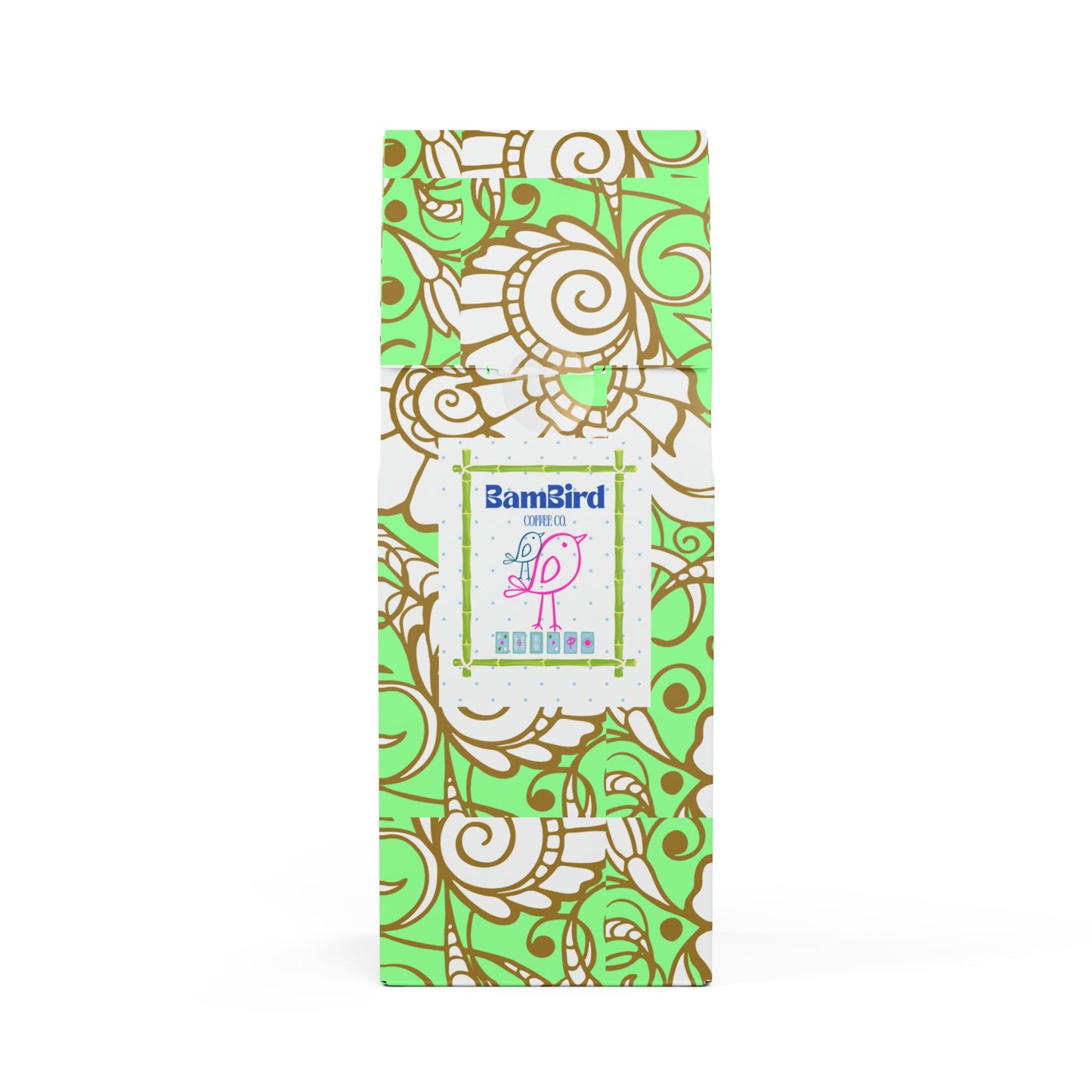 BAM BIRD COFFEE Co Mahjong Coffee Design Floral Gift Theme Coffee High Lakes Coffee Blend (Light Roast)