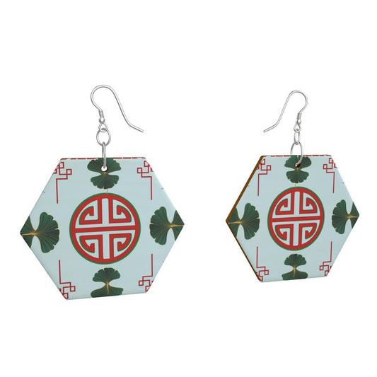 Chinoiserie Earrings Gingko