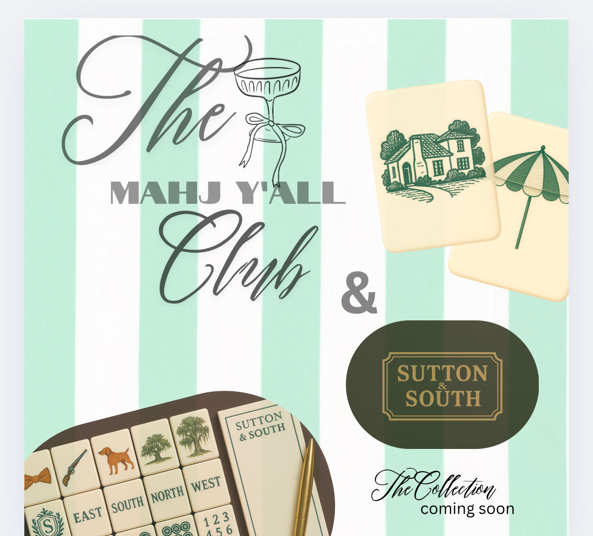 The Golden Isles Southern Mahjong Tile Set By Sutton & South x The Mahj Y'all Club *PRE-ORDER*