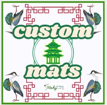 CUSTOM MATS MAHJONG Fast! cards bridge tripoly game night mats and more Turn around time approx 2 weeksWe will work with your vision! USa